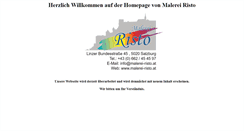 Desktop Screenshot of malerei-risto.at